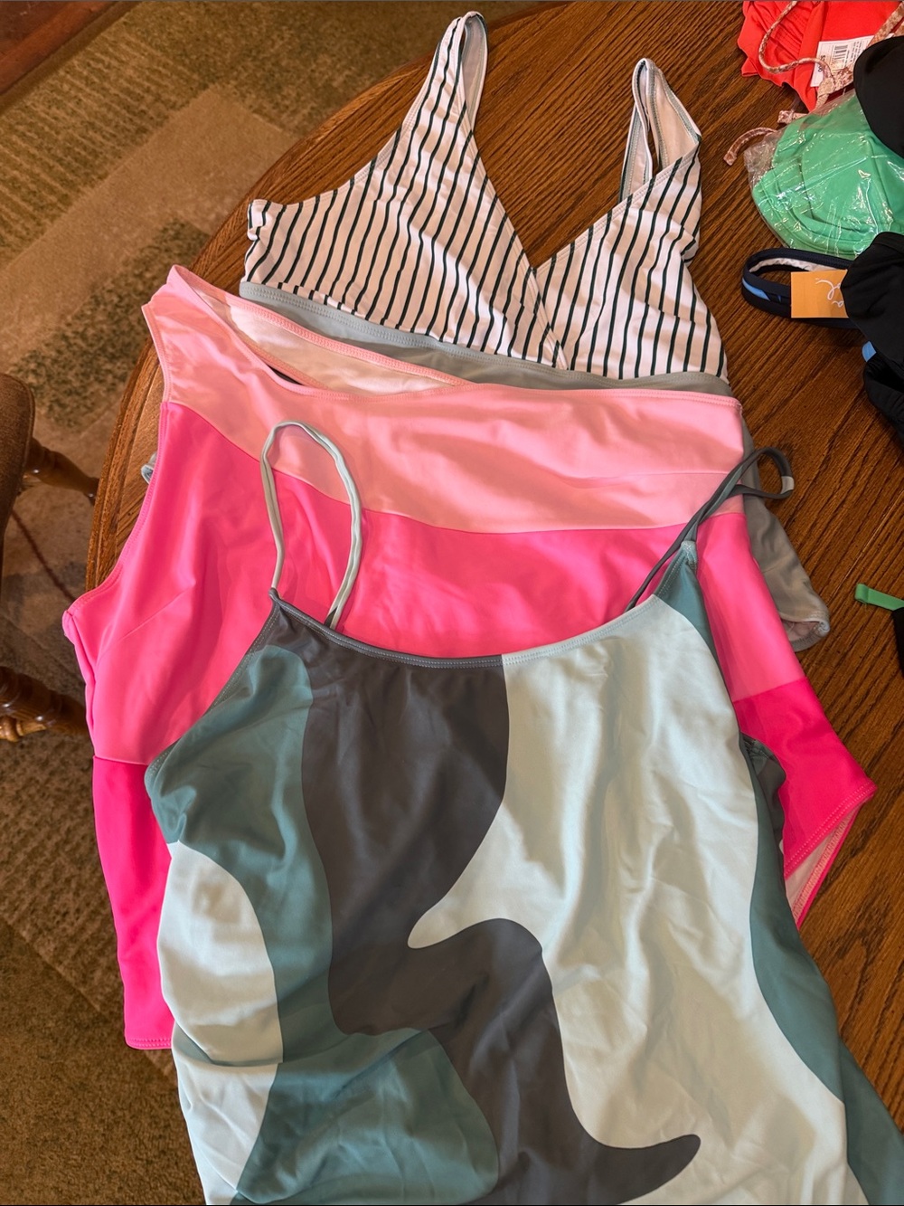 Pink & Multi-Color One-Piece Swimsuit Bundle- Women's Swim One Pieces